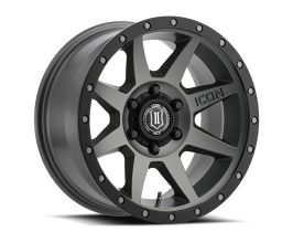 ICON Rebound 17x8.5 5x150 25mm Offset 5.75in BS 110.1mm Bore Titanium Wheel for Lexus LX J200
