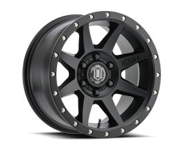 ICON Rebound Pro 17x8.5 5x150 25mm Offset 5.75in BS 110.1mm Bore Satin Black Wheel for Lexus LX J200