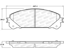 StopTech StopTech Performance 10-17 Lexus RX350 Front Brake Pads for Lexus NX AZ10