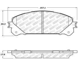 StopTech StopTech Street Select Brake Pads w/Hardware - Front for Lexus NX AZ20