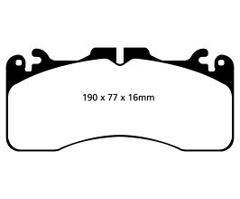 EBC 09+ Lexus LS460 4.6 Sport Greenstuff Front Brake Pads for Lexus RCF 1