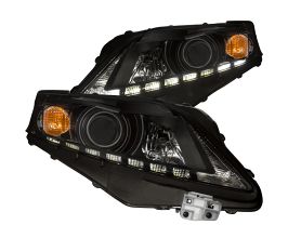 Anzo 2010-2012 Lexus Rx350 Projector Headlights w/ U-Bar Black for Lexus RX 3