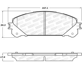 StopTech StopTech Performance 10-17 Lexus RX350 Front Brake Pads for Lexus RX 4