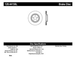 StopTech StopTech Drilled Sport Brake Rotor for Lexus RX AL10