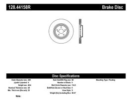 StopTech StopTech Drilled Sport Brake Rotor for Lexus RX AL10