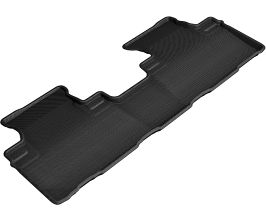3D Mats 2018-2020 Lexus RXL Kagu 2nd Row Floormats - Black for Lexus RX AL20