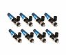 Injector Dynamics ID1050X Injectors 11mm (Blue) Adaptor Tops Denso Lower Cushions (Set of 8) for Lexus SC400