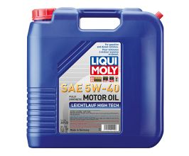 LIQUI MOLY 20L Leichtlauf (Low Friction) High Tech Motor Oil 5W40 for Lexus SC Z30