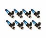 Injector Dynamics 1700cc Injectors - 60mm Length - 11mm Blue Top - Denso Lower Cushion (Set of 8)