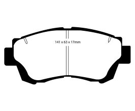 EBC 92-96 Lexus ES300 3.0 Redstuff Front Brake Pads for Lexus SC Z30