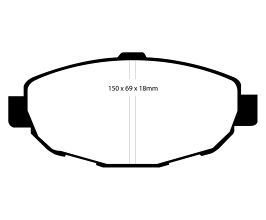 EBC 99-01 Lexus SC300 3.0 Yellowstuff Front Brake Pads for Lexus SC Z30