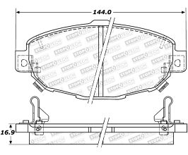 StopTech StopTech Street Brake Pads - Front for Lexus SC Z30