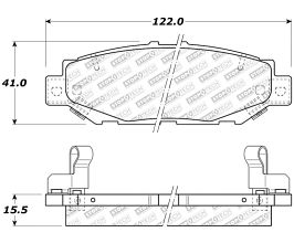 StopTech StopTech 92-00 Lexus GS300 Street Select Rear Brake Pads for Lexus SC Z30