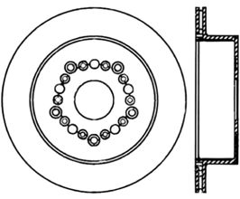 StopTech StopTech Drilled Sport Brake Rotor for Lexus SC Z30