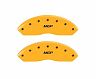 MGP Caliper Covers 4 Caliper Covers Engraved Front & Rear Yellow Finish Black Char 2007 Lexus SC430
