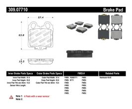 StopTech StopTech Performance 98-05 Lexus GS 300/350/400/430/450H / 00-05 IS250/300/350 Rear Brake Pads for Lexus SC Z40