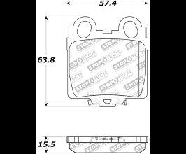 StopTech StopTech Street Touring 98-05 Lexus GS 300/350/400/430/450H Rear Brake Pads for Lexus SC Z40