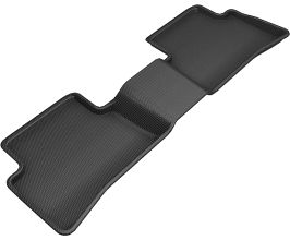 3D Mats 2019-2020 Lexus UX Kagu 2nd Row Floormats - Black for Lexus UX ZA10