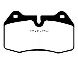 EBC 92-95 Nissan Skyline (R32) 2.6 Twin Turbo GT-R V-Spec Ultimax2 Front Brake Pads for Maserati GranTurismo M145