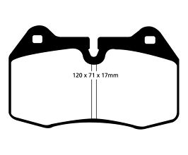 EBC 94-99 BMW M5 3.8 (E34) Redstuff Front Brake Pads for Maserati GranTurismo M145