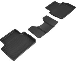 3D Mats 19-21 Mazda 3 / CX-30 Kagu 2nd Row Floormat - Black for Mazda CX-30 DM