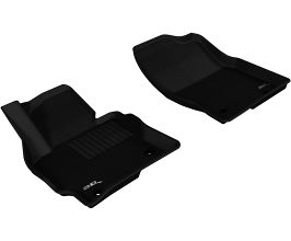 3D Mats 2013-2016 Mazda CX-5 Kagu 1st Row Floormat - Black for Mazda CX-5 KE