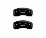 MGP Caliper Covers 4 Caliper Covers Engraved Front & Rear Black Finish Silver Characters 2017 Mazda CX-5