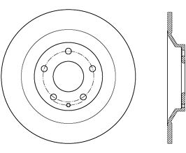 StopTech 13-18 Mazda CX-5 Rear Premium Solid Cryostop Brake Rotor for Mazda CX-5 KE