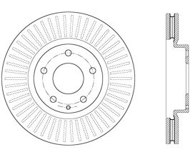 StopTech StopTech Slotted Sport Brake Rotor for Mazda CX-5 KE