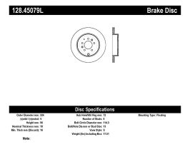 StopTech StopTech 07-09 Mazda CX-9 Left Rear Drilled Rotors for Mazda CX-9 TB