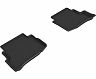 3D Mats 20-21 Mazda CX-9 6-Seat without 2nd Row Console Kagu 2nd Row Floormats - Black for Mazda CX-9 Touring/Sport/Signature/Grand Touring
