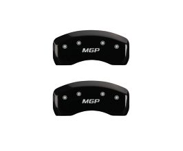 MGP Caliper Covers 4 Caliper Covers Engraved Front & Rear Black Finish Silver Characters 2017 Mazda CX-9 for Mazda CX-9 TC