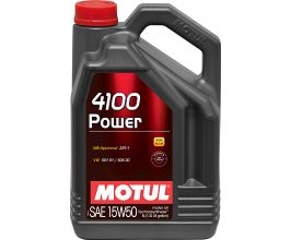 Motul 5L Engine Oil 4100 POWER 15W50 - VW 505 00 501 01 - MB 229.1 for Mazda Mazda3 BL