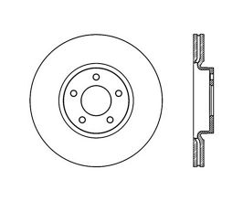 StopTech StopTech Power Slot 07-09 Mazdaspeed3 Slotted Left Front Rotor for Mazda Mazda3 BL
