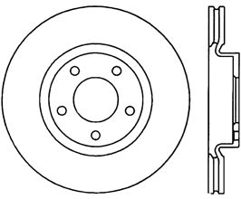 StopTech StopTech Power Slot 04-10 Mazda 3 / 06-09 Mazda 5 Cryo Slotted Right Front Rotor for Mazda Mazda3 BL