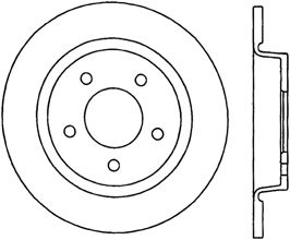 StopTech StopTech Power Slot 07-09 Mazdaspeed 3 Slotted CRYO Right Rear Rotor for Mazda Mazda3 BL