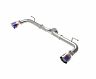 aFe Power Takeda 2-1/2in 304 SS Axle-Back Exhaust w/ Blue Flame Tips 14-18 Mazda 3 L4 2.0L/2.5L