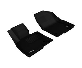 3D Mats 2014-2019 Mazda Mazda3/Mazda6 Kagu 1st Row Floormat - Black for Mazda Mazda3 BM