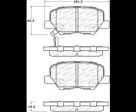 StopTech StopTech 13-17 Mitsubishi Outlander Sport Street Select Rear Brake Pads for Mazda Mazda3 BM