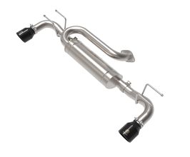 aFe Power 19-22 Mazda 3 L4 2.5L Takeda 3in to 2-1/2in 304 Stainless Steel Axle-Back Exhaust w/ Black Tip for Mazda Mazda3 BP