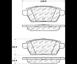 StopTech StopTech Street Select Brake Pads for Mazda Mazda6 GG
