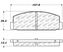 StopTech StopTech Street Select Brake Pads - Front/Rear for Mazda Mazda6 GG