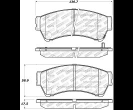 StopTech StopTech Street Select Brake Pads - Rear for Mazda Mazda6 GG