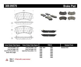 StopTech StopTech Performance Brake Pads for Mazda Mazda6 GG