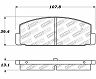 StopTech StopTech Street Touring 89-95 Mazda RX7 / 03-05 Mazda 6 Rear Brake Pads for Mazda 6