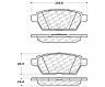 StopTech StopTech Street Touring 06-07 Mazdaspeed 6 Rear Brake Pads for Mazda 6