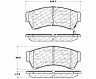 StopTech StopTech Street Touring 06-10 Ford Fusion / 07-10 Lincoln MKZ Front Brake Pads for Mazda 6 S/i