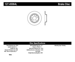 StopTech StopTech Mazda Mazda6 Slotted & Drilled Left Rear Rotor for Mazda Mazda6 GG