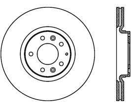 StopTech StopTech 06-07 Mazda6 Slotted & Drilled Right Front Rotor for Mazda Mazda6 GG