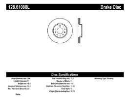 StopTech StopTech Drilled Sport Brake Rotor for Mazda Mazda6 GH